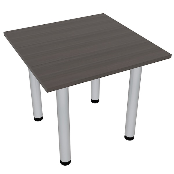34 in W, 34 in L, 29 in H, Engineered Wood Top, Brown